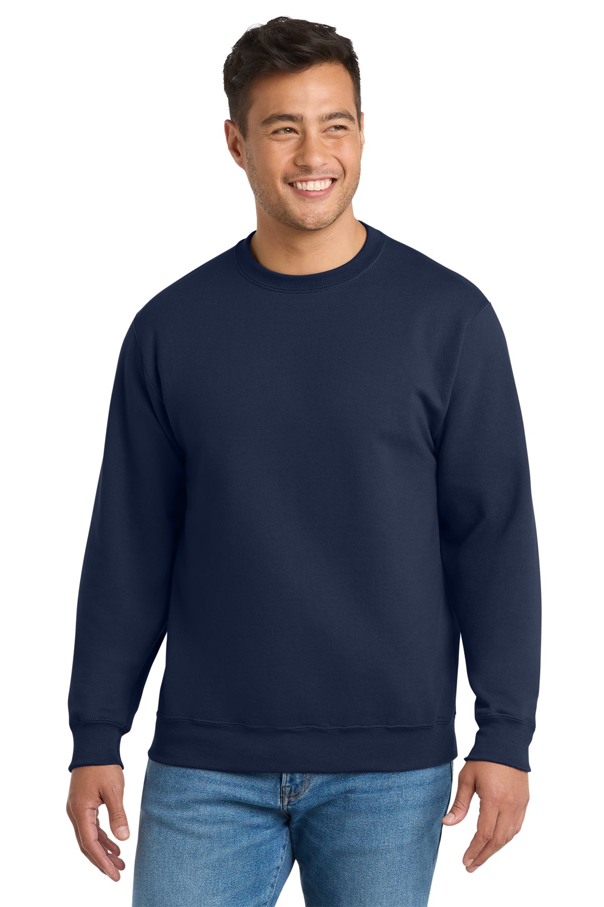 Port & Co™ Essential Fleece Crewneck Sweatshirt - Horizontal Logo