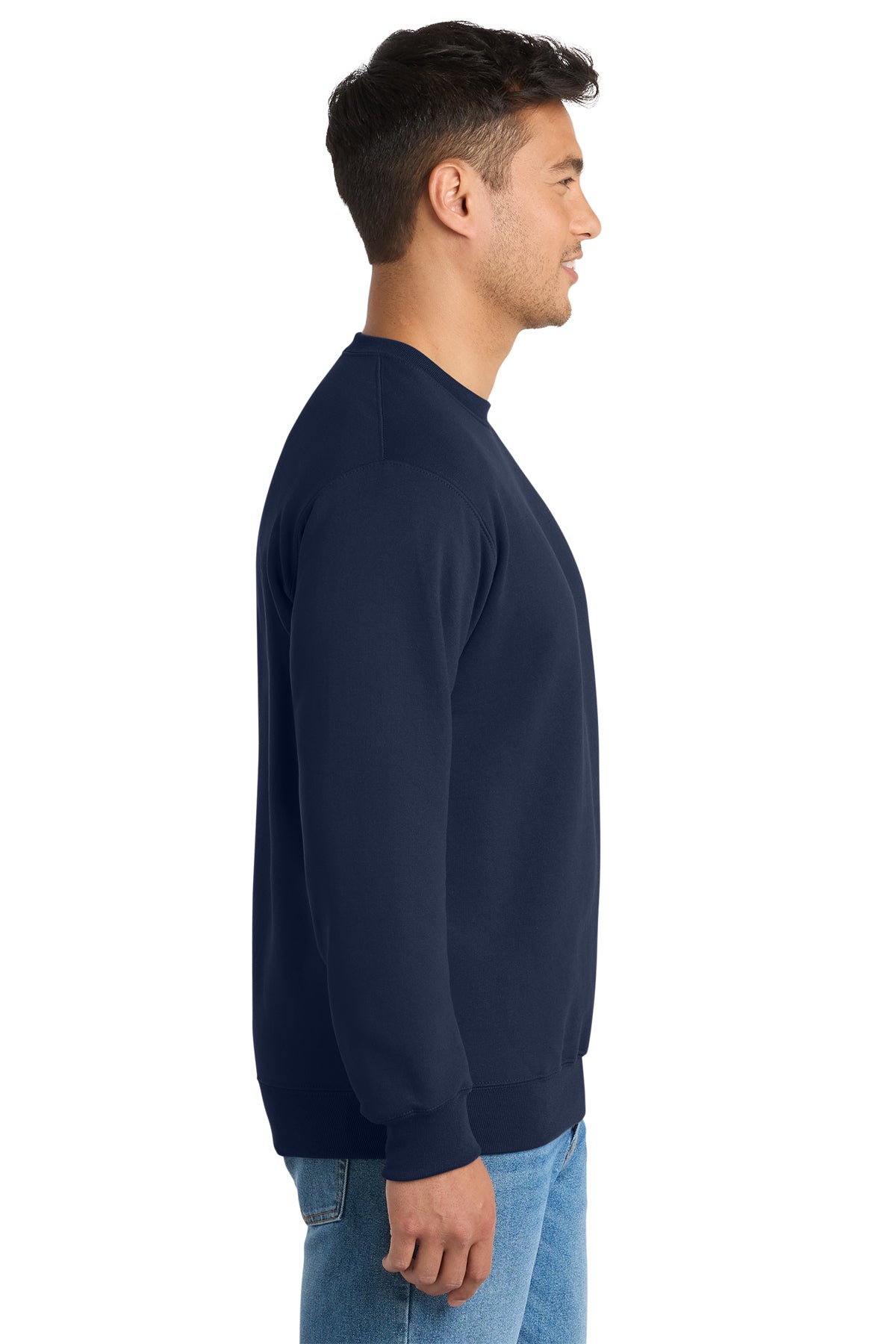 Port & Co™ Essential Fleece Crewneck Sweatshirt - Horizontal Logo