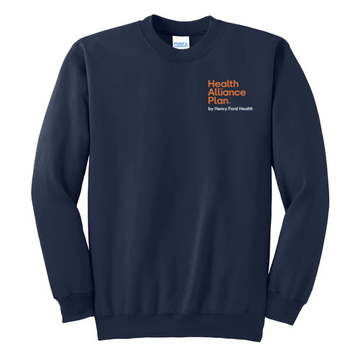 Port & Co™ Essential Fleece Crewneck Sweatshirt - Stacked Logo