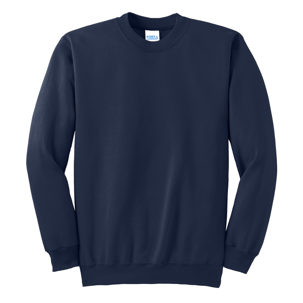 Port & Co™ Essential Fleece Crewneck Sweatshirt - Horizontal Logo